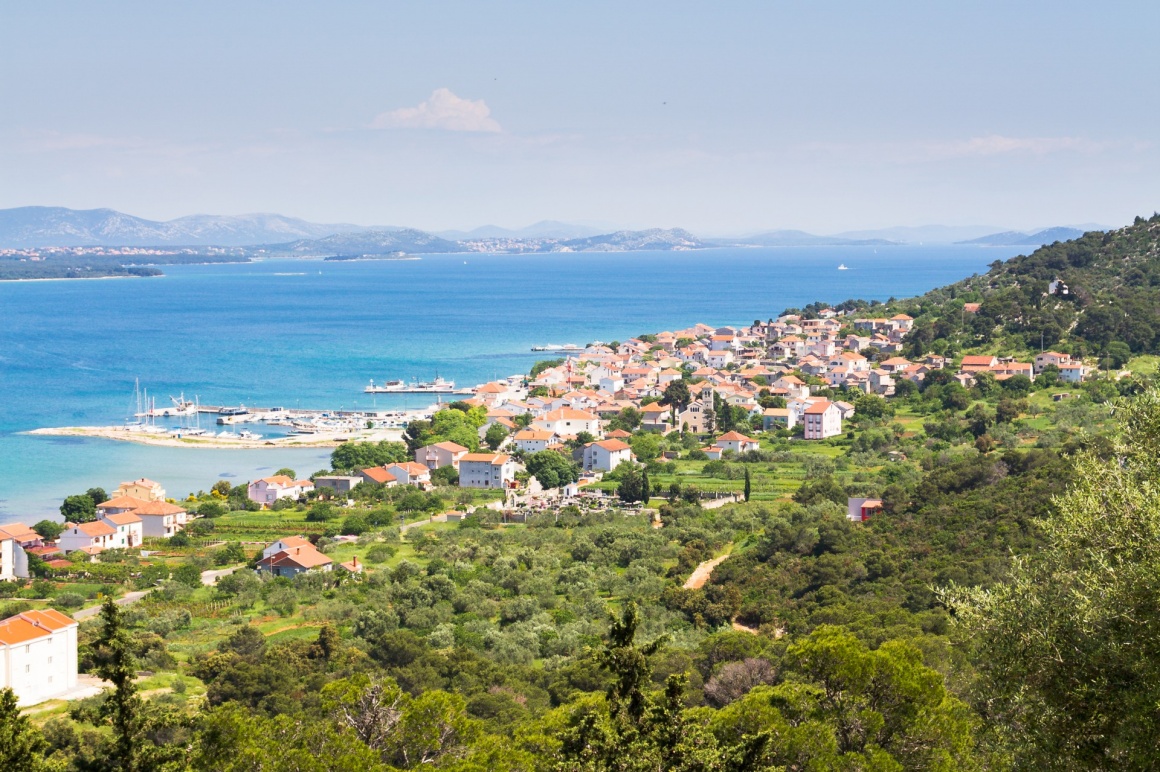 'View from the top od the mountain, Pasman island, Croatia' - Zara